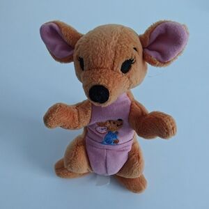 Fisher Price Starbean Kanga & Roo (Winnie The Pooh) Soft Plush Beanie Toy 7”
